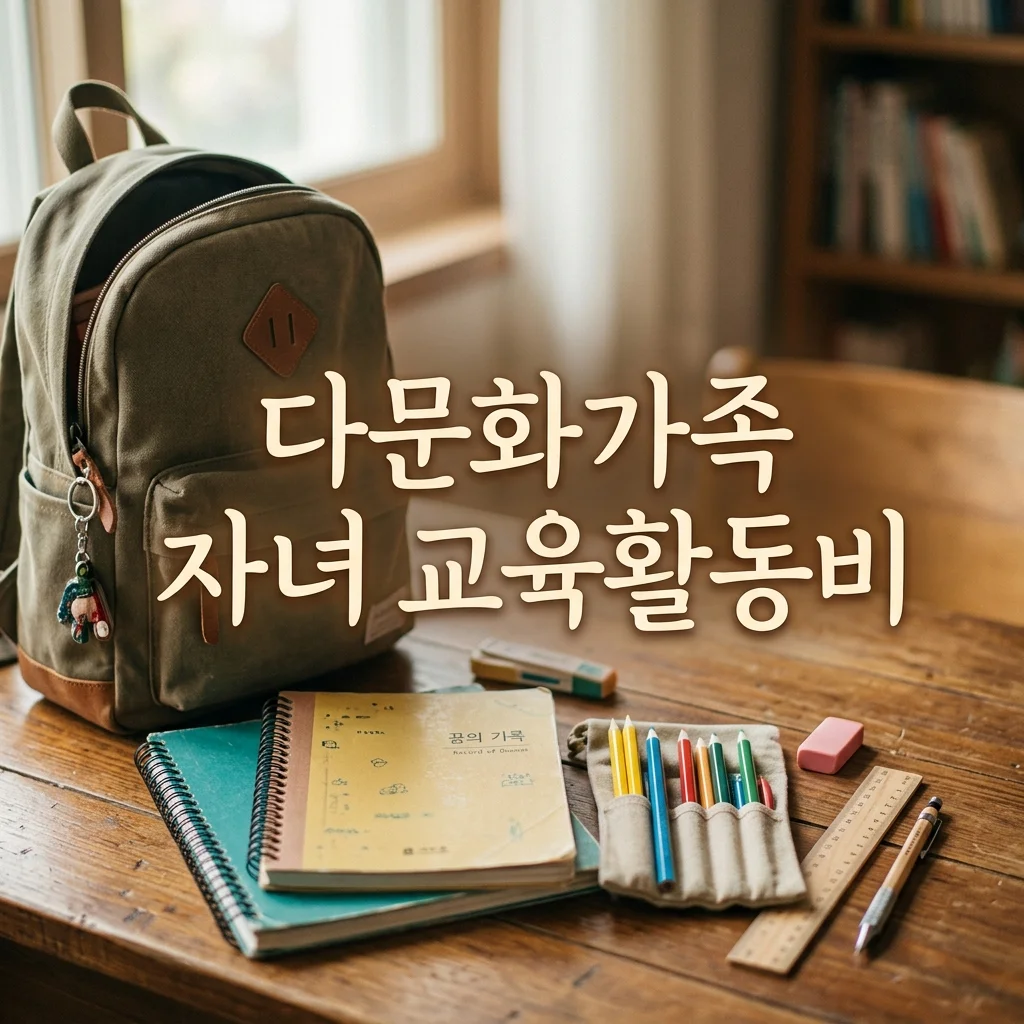 다문화가족 자녀 교육활동비 지원 금액 및 읍면동 신청 절차 가이드